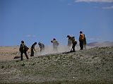 Tibet Kailash 03 Nyalam to Peiku Tso 09 Road Crew Near Lake Peiku